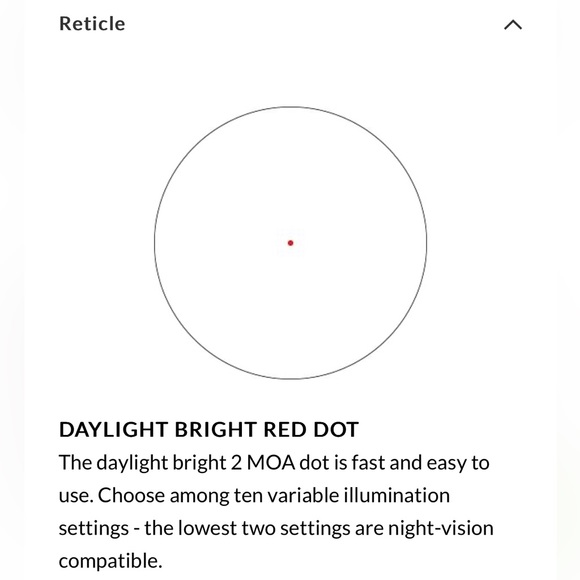 VORTEX SPARC® SOLAR RED DOT NEW IN BOX 2 MOA DOT RETICLE - Picture 6 of 7